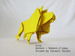 Photo Origami Lion, Author : Robert J Lang, Folded by Tatsuto Suzuk